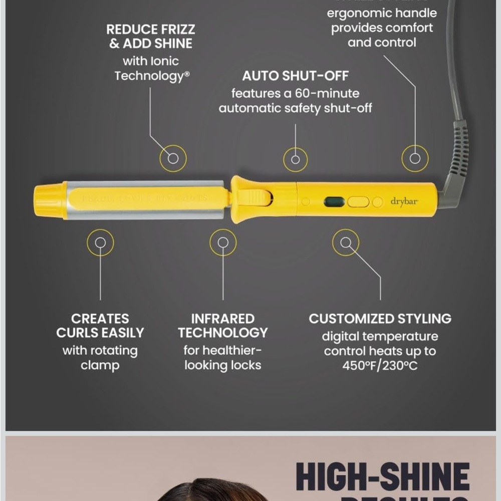 DRYBAR The 3 Day Bender Rotating Curling Iron